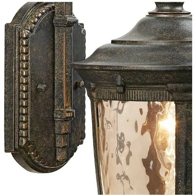 John Timberland Outdoor Wall Light Fixture Bronze 16 1/2" Hammered Glass Sconce for House Deck Patio Porch 5 John Timberland Outdoor Wall Light Fixture Bronze 16 1/2" Hammered Glass Sconce for House Deck Patio Porch - Image 3