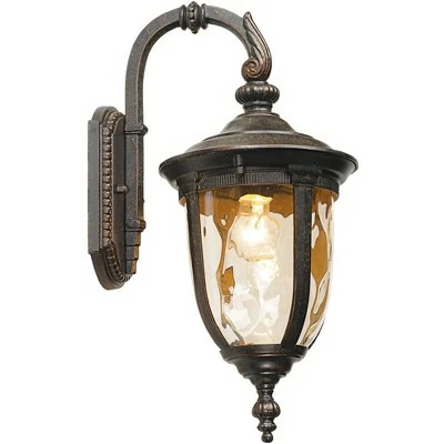 John Timberland Outdoor Wall Light Fixture Bronze 16 1/2" Hammered Glass Sconce for House Deck Patio Porch 8 John Timberland Outdoor Wall Light Fixture Bronze 16 1/2" Hammered Glass Sconce for House Deck Patio Porch - Image 6