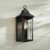 John Timberland Traditional Outdoor Wall Light Fixture Black Warm Gold 18 1/2" Clear Glass Panels for Exterior House Porch Patio -Outdoor Lighting Sales Shop unnamed file 3401