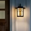 11.75" 1-Light Prairie Craftsman Style Stained Glass Outdoor Lantern Wall Sconce Bronze - River of Goods -Outdoor Lighting Sales Shop unnamed file 3414
