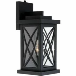 John Timberland Outdoor Wall Light Fixture Black 15" Clear Glass Security Dusk To Dawn for Exterior House Porch Patio -Outdoor Lighting Sales Shop unnamed file 3431