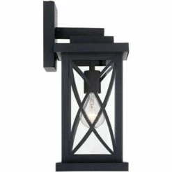 John Timberland Outdoor Wall Light Fixture Black 15" Clear Glass Security Dusk To Dawn for Exterior House Porch Patio -Outdoor Lighting Sales Shop unnamed file 3432