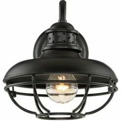 Franklin Iron Works Vintage Industrial Outdoor Barn Wall Light Fixtures Set of 2 Black Iron 9" Gooseneck Arm Glass Exterior House -Outdoor Lighting Sales Shop unnamed file 3438