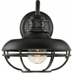 Franklin Iron Works Vintage Industrial Outdoor Barn Wall Light Fixtures Set of 2 Black Iron 9" Gooseneck Arm Glass Exterior House -Outdoor Lighting Sales Shop unnamed file 3439
