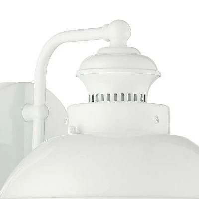 John Timberland Industrial Farmhouse Outdoor Barn Light Fixture LED White 8 1/4" Seeded Glass for Exterior House Porch Patio Deck 4 John Timberland Industrial Farmhouse Outdoor Barn Light Fixture LED White 8 1/4" Seeded Glass for Exterior House Porch Patio Deck - Image 2