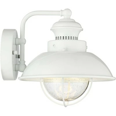 John Timberland Industrial Farmhouse Outdoor Barn Light Fixture LED White 8 1/4" Seeded Glass for Exterior House Porch Patio Deck 8 John Timberland Industrial Farmhouse Outdoor Barn Light Fixture LED White 8 1/4" Seeded Glass for Exterior House Porch Patio Deck - Image 6