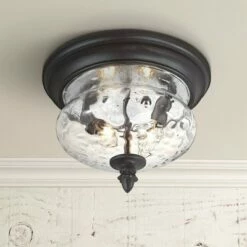 Minka Lavery Ardmore 11 3/4" Wide Black Outdoor Ceiling Light