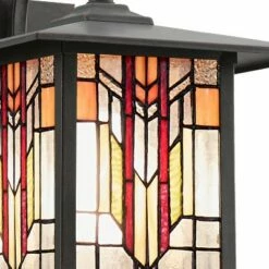 11.75" 1-Light Prairie Craftsman Outdoor Wall Lantern Sconce Oil Rubbed Bronze - River of Goods -Outdoor Lighting Sales Shop unnamed file 3504