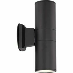 Possini Euro Design Modern Outdoor Wall Light Fixture Black 11 3/4" Cylinder Up Down Exterior House Porch Patio -Outdoor Lighting Sales Shop unnamed file 3517