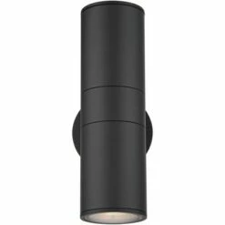 Possini Euro Design Modern Outdoor Wall Light Fixture Black 11 3/4" Cylinder Up Down Exterior House Porch Patio -Outdoor Lighting Sales Shop unnamed file 3518