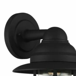 John Timberland Industrial Farmhouse Outdoor Barn Light Fixture Black 13" Hood Cage Clear Glass Exterior House Porch Patio Home -Outdoor Lighting Sales Shop unnamed file 3522