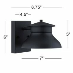 John Timberland Modern Outdoor Wall Light Fixture LED Black 5" Non Glass Dark Sky for Exterior House Porch Patio Deck Barn -Outdoor Lighting Sales Shop unnamed file 3558