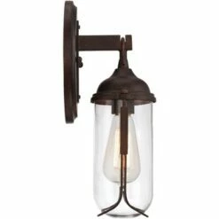 Franklin Iron Works Vintage Industrial Outdoor Wall Light Fixture Bronze 15" Clear Glass Edison Bulb for Exterior House Porch 10 Franklin Iron Works Vintage Industrial Outdoor Wall Light Fixture Bronze 15" Clear Glass Edison Bulb for Exterior House Porch -Outdoor Lighting Sales Shop unnamed file 3572