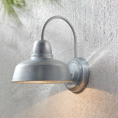 John Timberland Farmhouse Outdoor Wall Light Fixture Urban Barn Galvanized Steel Gooseneck 13" for Exterior House Porch Patio 2 John Timberland Farmhouse Outdoor Wall Light Fixture Urban Barn Galvanized Steel Gooseneck 13" for Exterior House Porch Patio