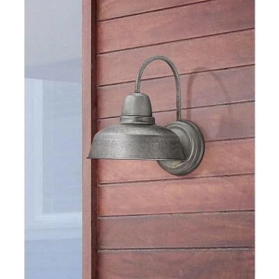 John Timberland Farmhouse Outdoor Wall Light Fixture Urban Barn Galvanized Steel Gooseneck 13" for Exterior House Porch Patio 7 John Timberland Farmhouse Outdoor Wall Light Fixture Urban Barn Galvanized Steel Gooseneck 13" for Exterior House Porch Patio - Image 6
