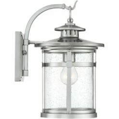 Franklin Iron Works Industrial Outdoor Wall Light Fixture Chrome 11 1/2" Clear Seedy Glass Lantern for Exterior House Porch Patio 11 Franklin Iron Works Industrial Outdoor Wall Light Fixture Chrome 11 1/2" Clear Seedy Glass Lantern for Exterior House Porch Patio -Outdoor Lighting Sales Shop unnamed file 3640