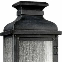 Feiss Pediment 18 1/4" High Zinc 2-Light Outdoor Wall Light -Outdoor Lighting Sales Shop unnamed file 3647