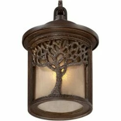 John Timberland Rustic Outdoor Wall Light Fixture Bronze 9 1/2" Tree Etched Glass Sconce for Exterior House Deck Patio Porch Lighting -Outdoor Lighting Sales Shop unnamed file 3684