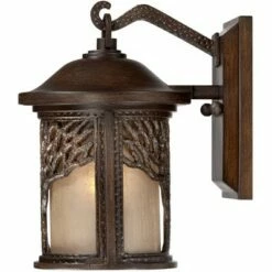 John Timberland Rustic Outdoor Wall Light Fixture Bronze 9 1/2" Tree Etched Glass Sconce for Exterior House Deck Patio Porch Lighting -Outdoor Lighting Sales Shop unnamed file 3685