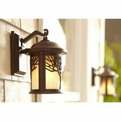 John Timberland Rustic Outdoor Wall Light Fixture Bronze 9 1/2" Tree Etched Glass Sconce for Exterior House Deck Patio Porch Lighting -Outdoor Lighting Sales Shop unnamed file 3688