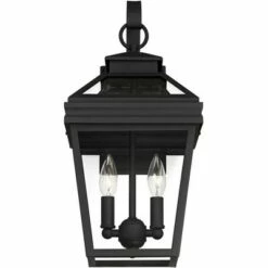 John Timberland Outdoor Wall Light Fixture Texturized Black Steel 16 1/2" Clear Glass Lantern for Exterior House Porch Patio -Outdoor Lighting Sales Shop unnamed file 3701