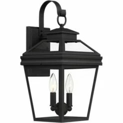 John Timberland Outdoor Wall Light Fixture Texturized Black Steel 16 1/2" Clear Glass Lantern for Exterior House Porch Patio -Outdoor Lighting Sales Shop unnamed file 3702