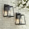 John Timberland Industrial Outdoor Wall Light Fixtures Set of 2 Mystic Black 13" Clear Glass Edison Bulb for House Porch Patio 1 John Timberland Industrial Outdoor Wall Light Fixtures Set of 2 Mystic Black 13" Clear Glass Edison Bulb for House Porch Patio -Outdoor Lighting Sales Shop unnamed file 3710