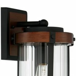 John Timberland Modern Rustic Outdoor Wall Light Fixture Black Aluminum Dark Wood Finish 13 3/4" Clear Glass Exterior House Porch Patio 8 John Timberland Modern Rustic Outdoor Wall Light Fixture Black Aluminum Dark Wood Finish 13 3/4" Clear Glass Exterior House Porch Patio -Outdoor Lighting Sales Shop unnamed file 3731