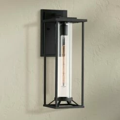 Minka Lavery Trescott 20" High Black Outdoor Wall Light
