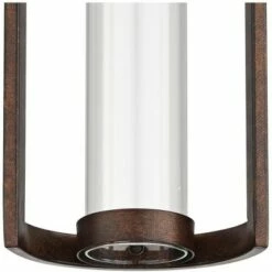 Possini Euro Design Modern Outdoor Wall Light Fixture LED Bronze 15" Clear Glass Cylinder for Exterior House Porch Patio Deck -Outdoor Lighting Sales Shop unnamed file 3778