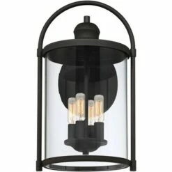 John Timberland Modern Outdoor Wall Light Fixture Black 17" Clear Cylindrical Glass for Exterior House Porch Patio Outside Deck -Outdoor Lighting Sales Shop unnamed file 3790