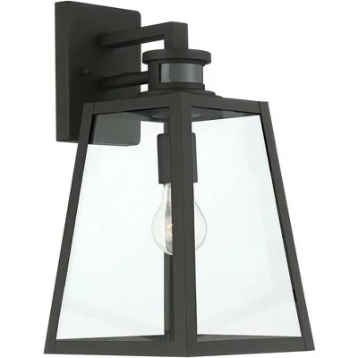 John Timberland Modern Industrial Outdoor Wall Light Fixture Black 14 3/4" Clear Glass Dusk to Dawn Motion Sensor for Porch Patio 6 John Timberland Modern Industrial Outdoor Wall Light Fixture Black 14 3/4" Clear Glass Dusk to Dawn Motion Sensor for Porch Patio - Image 5