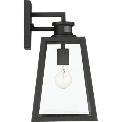 John Timberland Modern Industrial Outdoor Wall Light Fixture Black 14 3/4" Clear Glass Dusk to Dawn Motion Sensor for Porch Patio 7 John Timberland Modern Industrial Outdoor Wall Light Fixture Black 14 3/4" Clear Glass Dusk to Dawn Motion Sensor for Porch Patio - Image 6
