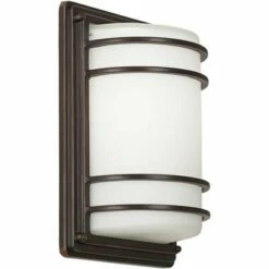John Timberland Modern Outdoor Wall Light Fixtures Set of 2 Oil Rubbed Bronze 11" LED Opal Glass Shade Exterior House Porch Patio -Outdoor Lighting Sales Shop unnamed file 3835