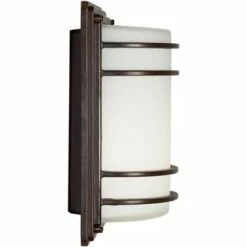 John Timberland Modern Outdoor Wall Light Fixtures Set of 2 Oil Rubbed Bronze 11" LED Opal Glass Shade Exterior House Porch Patio -Outdoor Lighting Sales Shop unnamed file 3836