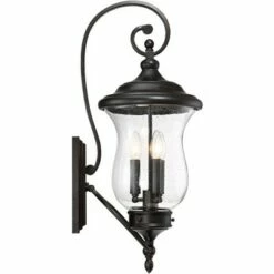 Franklin Iron Works Outdoor Wall Light Fixture LED Dimmable Bronze 26 3/4" Clear Seedy Glass for Exterior House Porch Patio -Outdoor Lighting Sales Shop unnamed file 3845