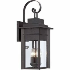 Franklin Iron Works Traditional Outdoor Wall Light Fixture Black Specked Gray Carriage 21" Clear Glass for Exterior Patio Porch -Outdoor Lighting Sales Shop unnamed file 3848