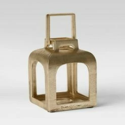 Cast Metal Outdoor Lantern Pillar Candle Holder Gold - Smith & Hawken™ -Outdoor Lighting Sales Shop unnamed file 385