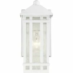 Kathy Ireland Sierra Craftsman 10" High White Outdoor Wall Light -Outdoor Lighting Sales Shop unnamed file 3853