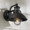 John Timberland Rustic Outdoor Wall Light Black Exterior Fixture Motion Security Dusk to Dawn For House Deck Porch