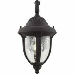 John Timberland Traditional Outdoor Wall Light Fixture Carriage Style Black 14 1/2" Clear Seeded Glass for Exterior House Porch -Outdoor Lighting Sales Shop unnamed file 3878