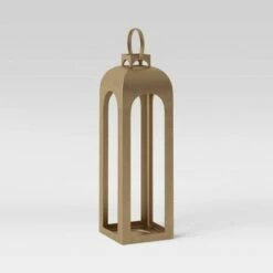 Cast Metal Outdoor Lantern Pillar Candle Holder Gold - Smith & Hawken™ -Outdoor Lighting Sales Shop unnamed file 388