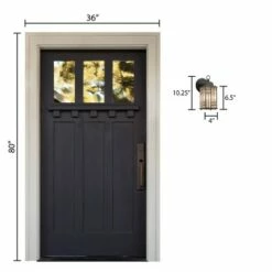 10.25" Stained Glass 1-Light Prairie Style Outdoor Lantern Wall Sconce - River of Goods -Outdoor Lighting Sales Shop unnamed file 3891