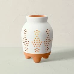 Opalhouse Designed With Jungalow Terracotta Outdoor Lantern Candle Holder White/Terracotta - Opalhouse™ designed with Jungalow™ -Outdoor Lighting Sales Shop unnamed file 391