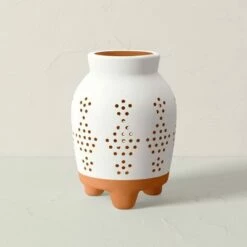 Opalhouse Designed With Jungalow Terracotta Outdoor Lantern Candle Holder White/Terracotta - Opalhouse™ designed with Jungalow™ -Outdoor Lighting Sales Shop unnamed file 393