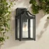 Franklin Iron Works Rustic Farmhouse Outdoor Wall Light Fixture Black 12 1/2" Clear Beveled Glass Exterior House Porch Patio Deck -Outdoor Lighting Sales Shop unnamed file 3933