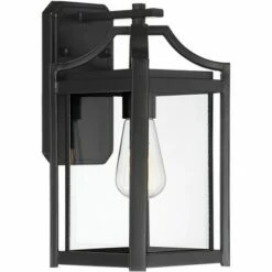 Franklin Iron Works Rustic Farmhouse Outdoor Wall Light Fixture Black 12 1/2" Clear Beveled Glass Exterior House Porch Patio Deck -Outdoor Lighting Sales Shop unnamed file 3936