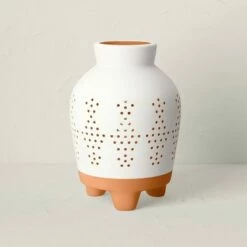 Opalhouse Designed With Jungalow Terracotta Outdoor Lantern Candle Holder White/Terracotta - Opalhouse™ designed with Jungalow™ -Outdoor Lighting Sales Shop unnamed file 394