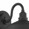 Franklin Iron Works Modern Industrial Outdoor Barn Lights Fixtures Set of 2 Black Dusk to Dawn 10 1/2" Exterior House Porch Patio