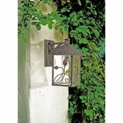 Franklin Iron Works Country Cottage Wall Light Fixture French Bronze Leaf and Vine Motif 12 1/2" Clear Seedy Glass for House Porch 8 Franklin Iron Works Country Cottage Wall Light Fixture French Bronze Leaf and Vine Motif 12 1/2" Clear Seedy Glass for House Porch -Outdoor Lighting Sales Shop unnamed file 3967